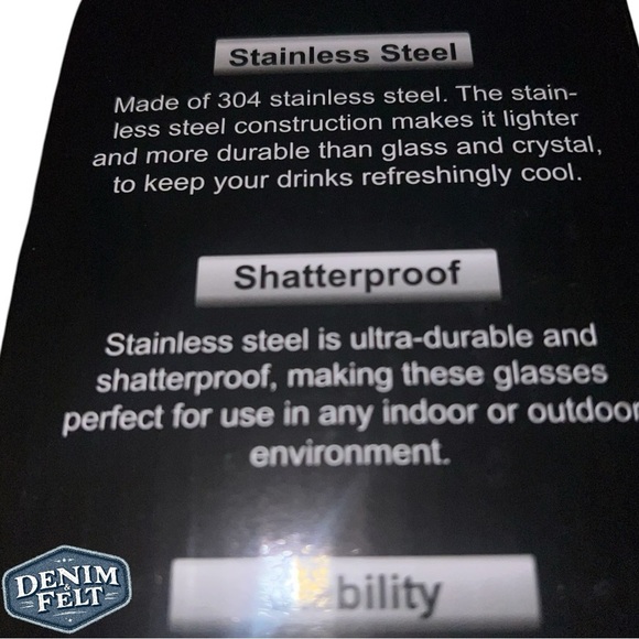 VERISA Rose Gold 18oz Unbreakable Steel Wine Glasses/Goblet | Set of 2 | NEW🩷🍷 - Picture 9 of 10